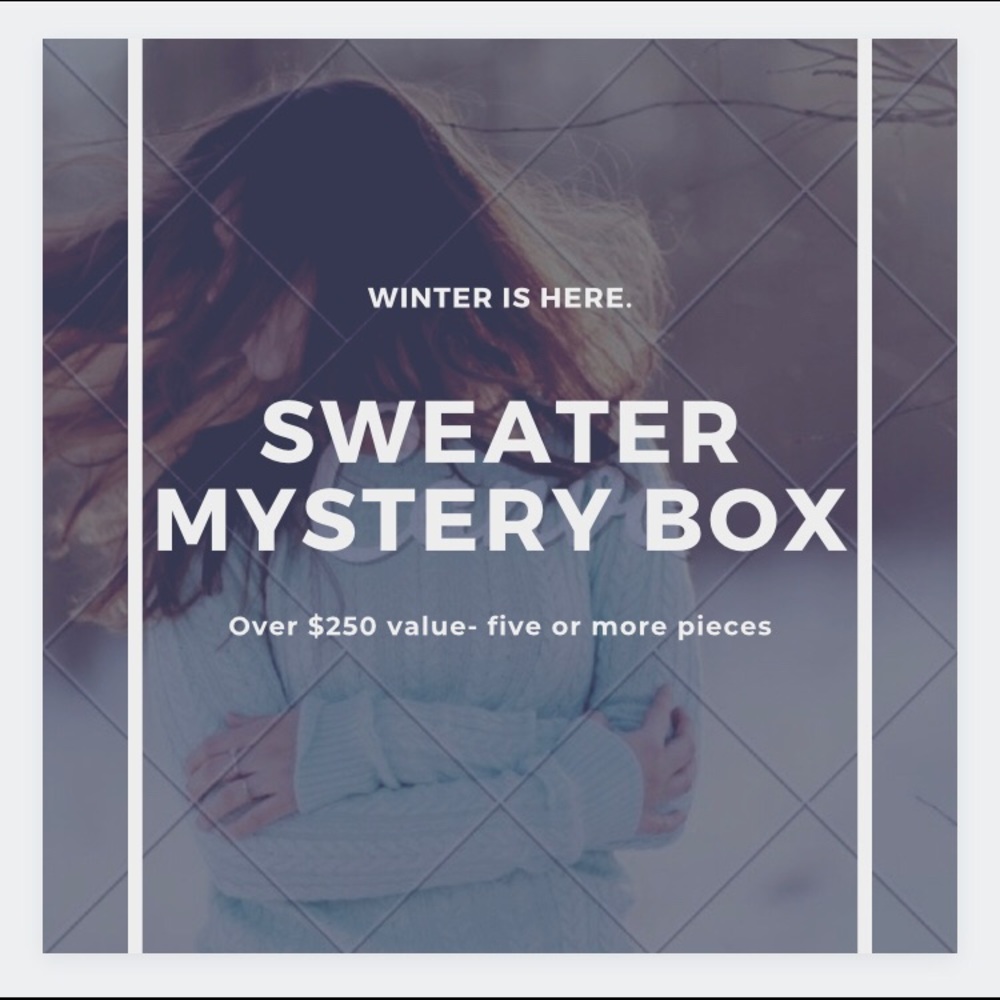 MYSTERY BOX - Winter is here! Sweaters size small!